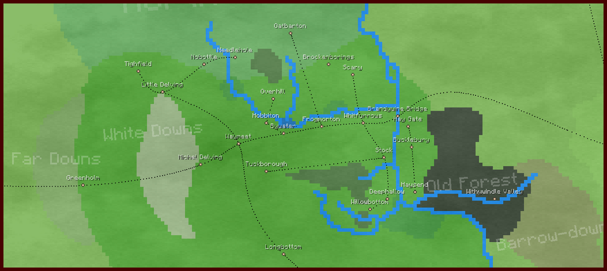 Minecraft Middle Earth: Click to see the full land map! Minecraft Map