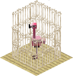 flamingo is too big, to be put into a cage