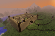 The appearance of the Rohan Fort before it received banners and underwent a redesign