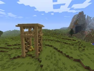 A very old screenshot of a Rohan Watchtower in Rohan.