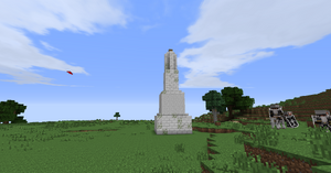 An obelisk in the fields of Gondor.