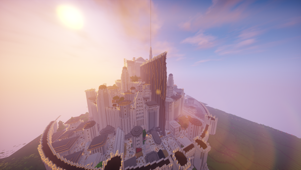 Minas Tirith in minecraft (LOTR minecraft mod) 