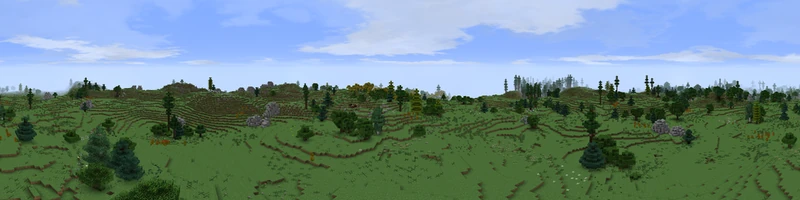 A panorama of the Anduin Hills.