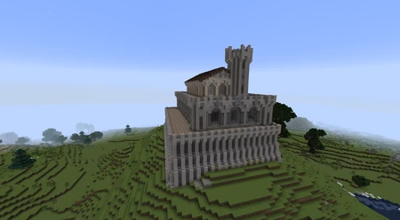 The finished but not detailed fortress