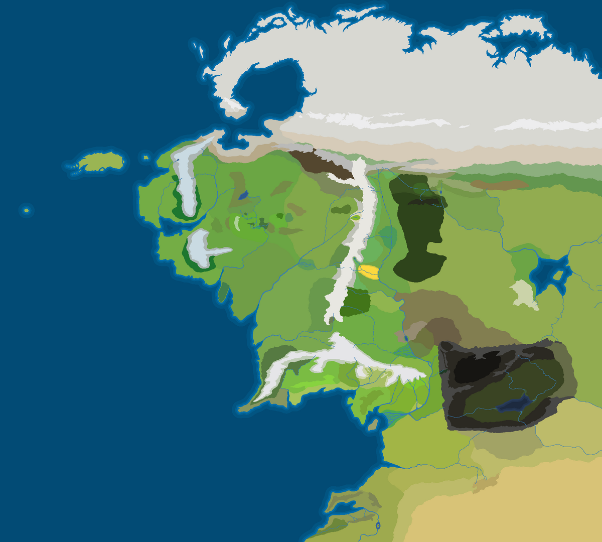 Adventure in the Middle-Earth Map 1.15.2 for Minecraft 