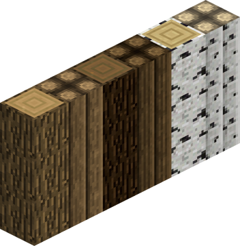 Wood logs and beams comparison