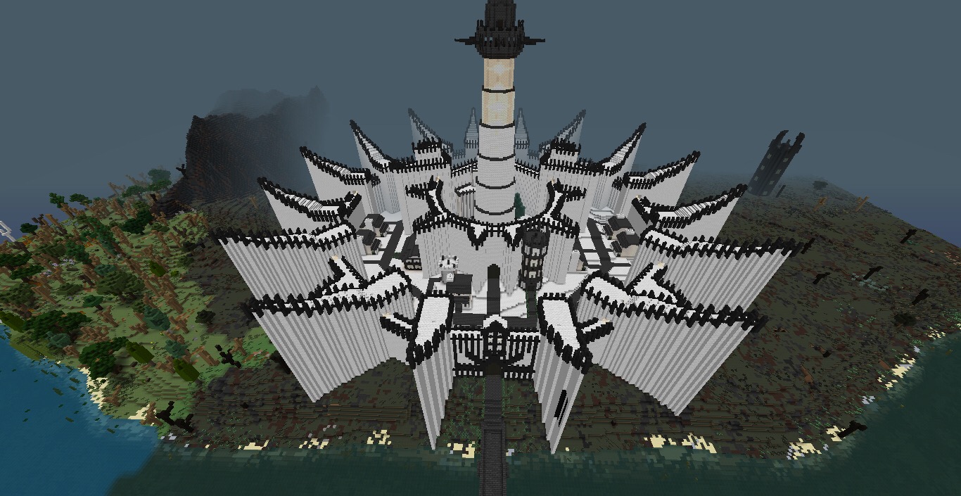 Minas Tirith in minecraft (LOTR minecraft mod) 