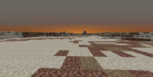 The sun is setting over the Last Desert.