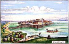 J.R.R. Tolkien - Lake Town (Colored by H. E. Riddett)