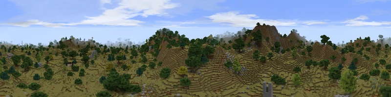 A panorama of the Weather Hills.