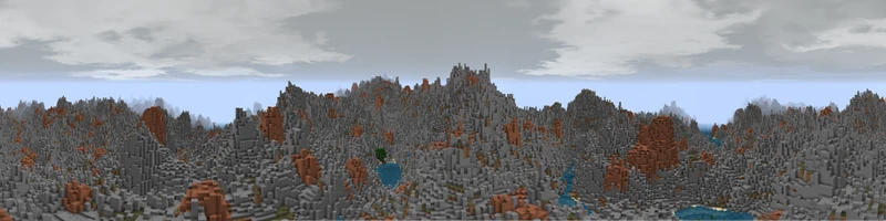 A panorama of the Emyn Muil.