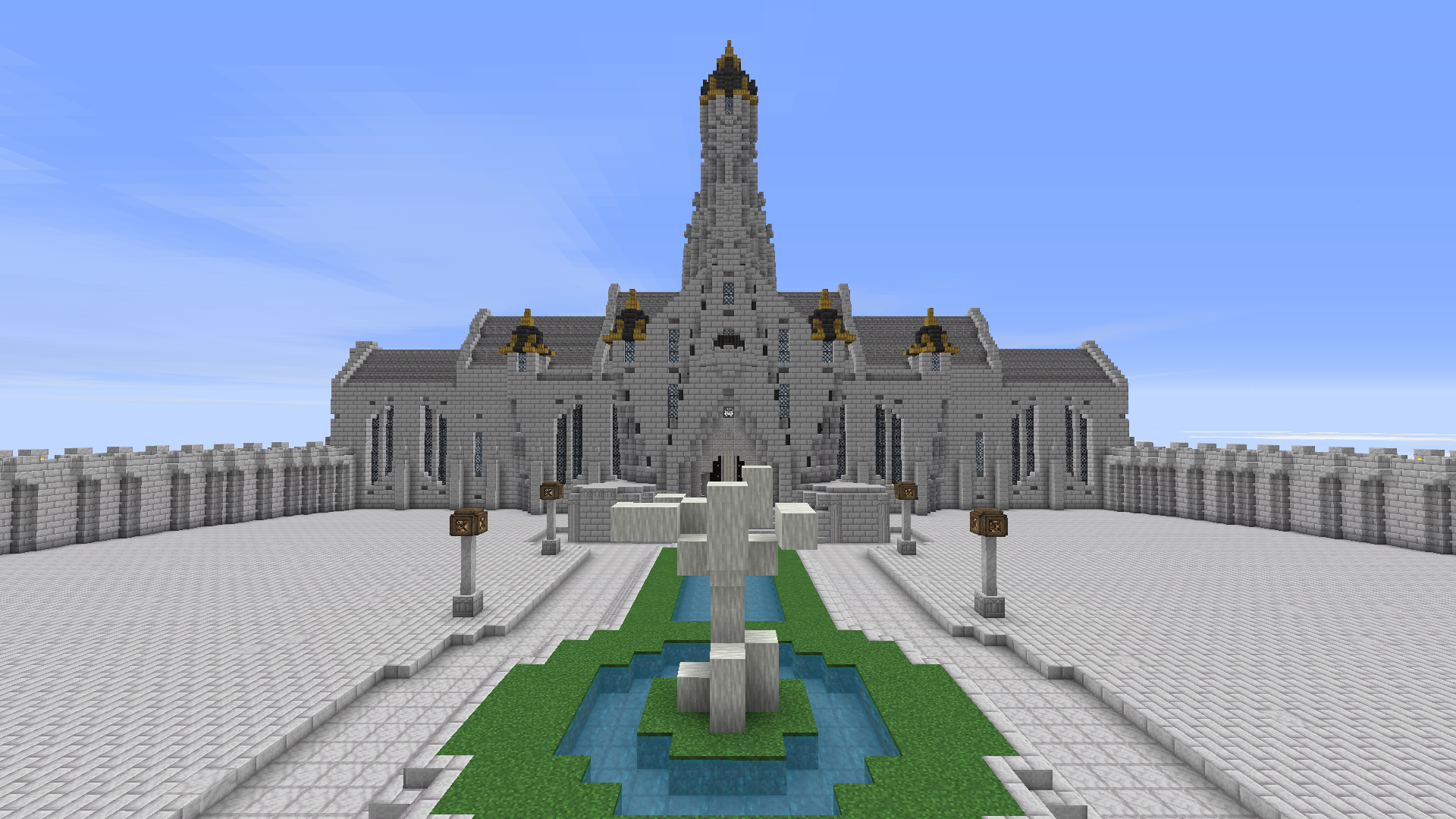 Minas Tirith in minecraft (LOTR minecraft mod)