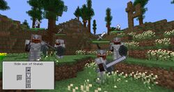 Dwarves equipped with  armour and weaponry.