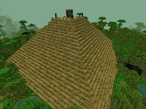 A golden pyramid.