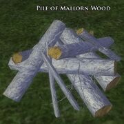 Pile of Mallon Wood マルローン木材の山