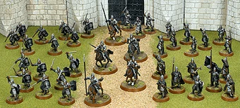 Lot De Figurines Warhammer Le Seigneur Des Anneaux - Armée Du Gondor - Occasion