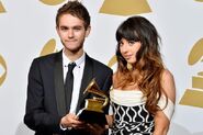 Zedd and Foxes at the 56th Grammy Awards