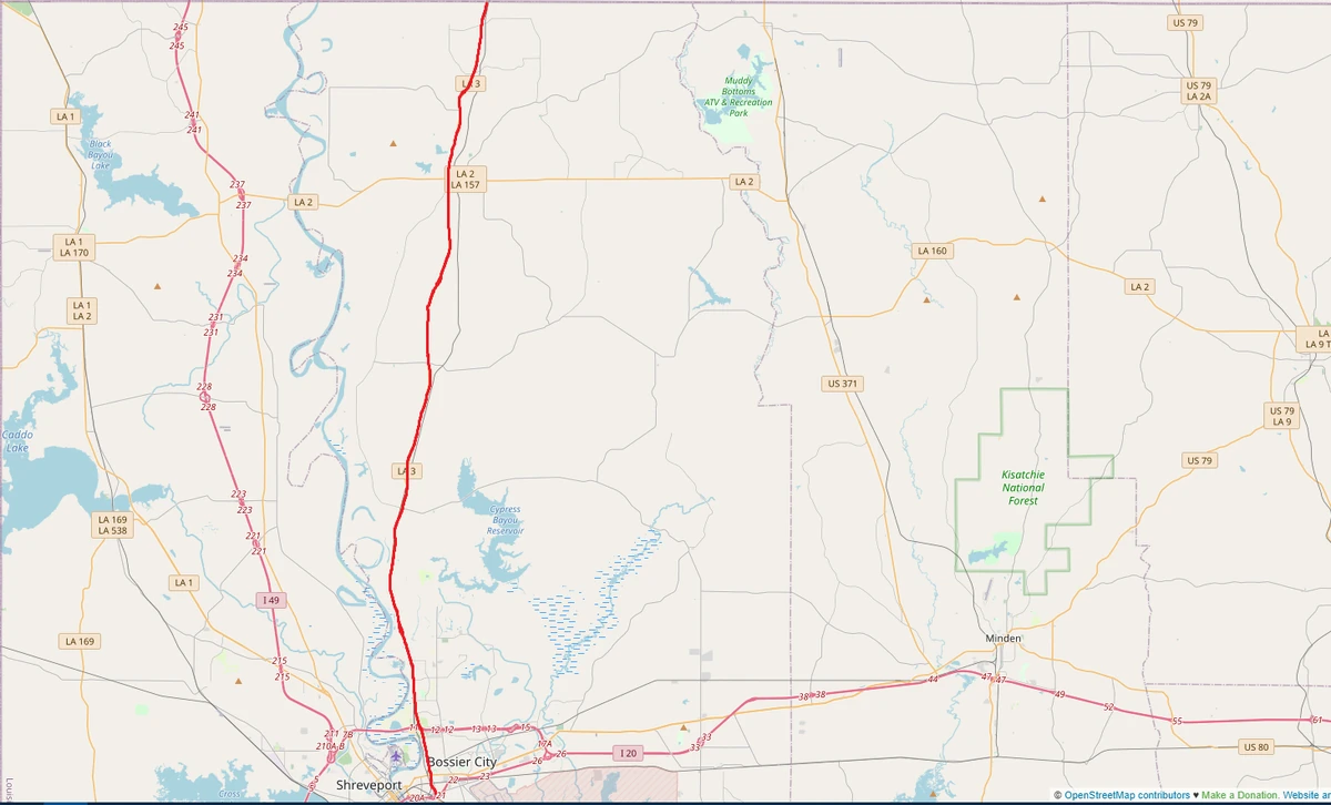 Louisiana Highway 3 United States Cities and Routes Fandom