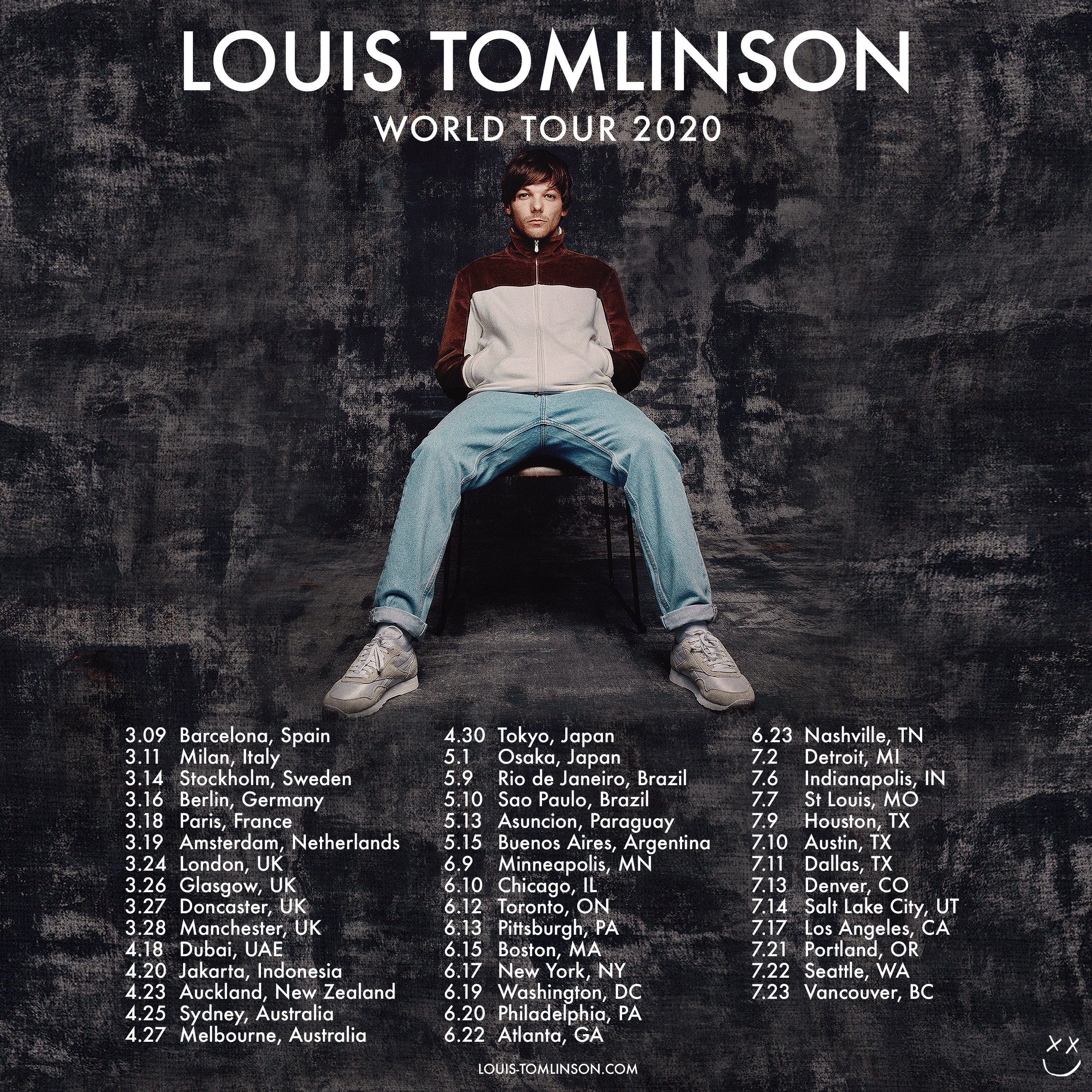 Lsnconecall Louis Tomlinson World Tour 2020 Custom Poster Print