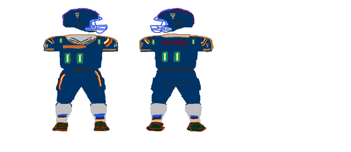 Louisville Rattlesnakes American Football Uniform template Louisville
