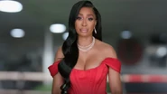 Karlie's green screen look in Love & Hip Hop: Atlanta season 9.