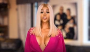 Anaís' green screen look in Love & Hip Hop: New York season 9.