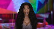 Moniece's green screen look in LHHATL season 8.