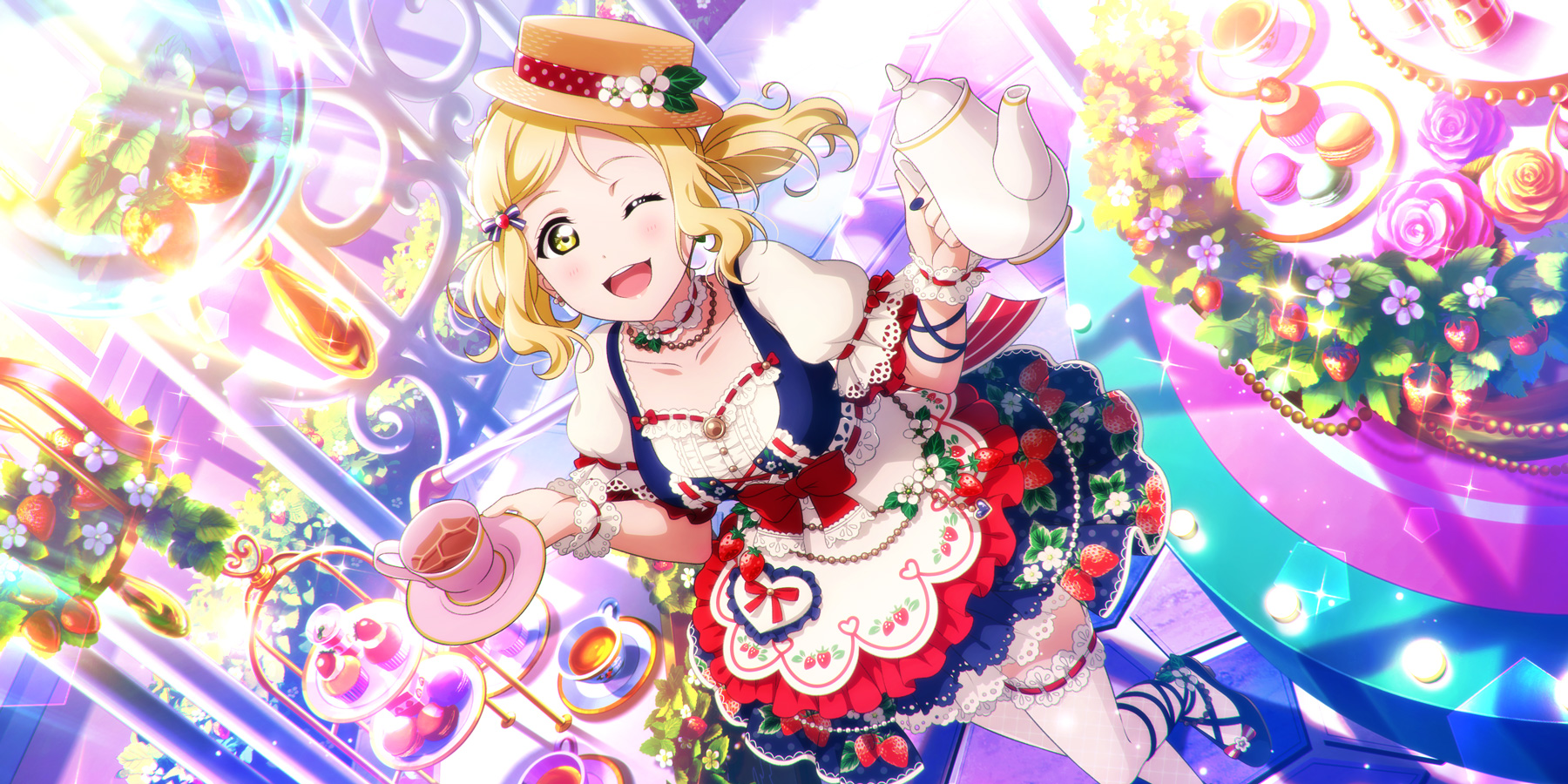 It's Shiny Strawberry Milk! | Love Live! All Stars! Wiki