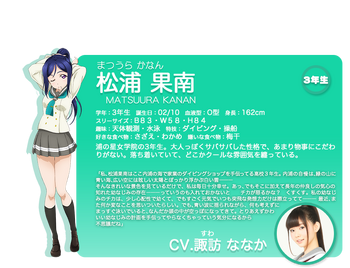 Kanan Matsuura Love Live Wiki Fandom Kanan Matsuura Love Live Wiki Fandom
