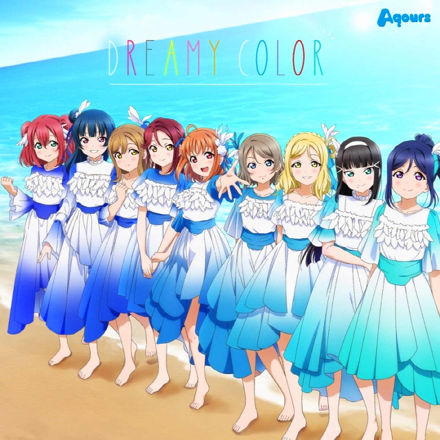 Aqours DREAMY COLOR アクリルスタンド Aqours DREAMY COLOR アクリルスタンド9人分 公式アクリルスタンド