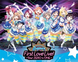 Aqours First Love Live! ~Step! ZERO to ONE~ BD BOX Cover
