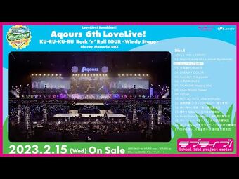 Love Live! Sunshine!! Aqours 6th Love Live! ～KU-RU-KU-RU Rock 'n' Roll  TOUR～ ＜SUNNY STAGE＞ Blu-ray Memorial Box (3-Disc Set) - Tokyo Otaku Mode  (TOM)