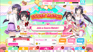 Love Live! School Idol Festival (Global) Score Match Nozomi and Nico