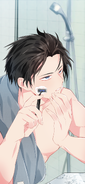 Sol shaving (Sol's route Day 8: Capitalism VS Sol)