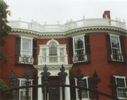 Halsey House at 140 Prospect Street, built in 1801 by Colonel Thomas Lloyd Halsey. This served as the Ward house in the story.