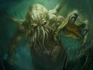El Gran Cthulhu, personaje que da nombre a los Mitos.