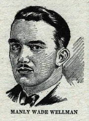 Etching of Wellman which appeared in a 1931 edition of Wonder Stories