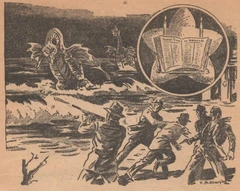 Original illustration by C. A. Murphy (Strange Stories).