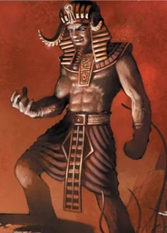 "The Black Pharaoh", ilustración de Patrick McEvoy para Fantasy Flight Games.