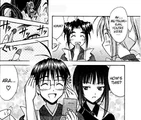 Mutsumi perfectly characterised as Keitaro.