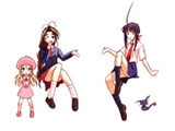 Sarah, Mutsumi and Kanako’s uniforms