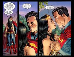 wonder woman superman romance