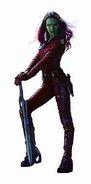Gamora in her ravager costume