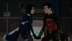 Damian Wayne declares his feelings to Raven.