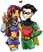 Teen Titans Robin and Starfire 1928