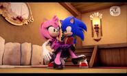 Sonic saves Amy again