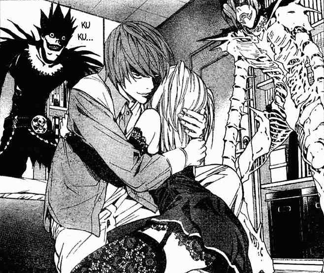 death note light yagami and misa