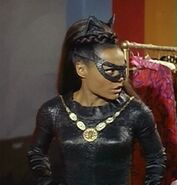 Catwoman as she appears in the 1966 Batman episode, Dressed to Kill played by the late Eartha Kitt