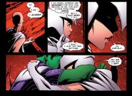 Beast Boy hugs Raven when she's in a time of need