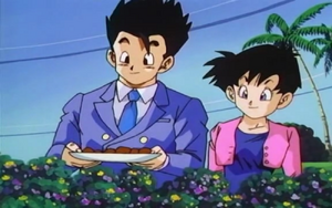 Videl and Gohan on a date